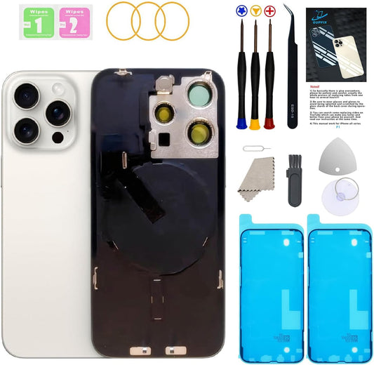 Back Glass Replacement for iPhone 15Pro Max with Tools