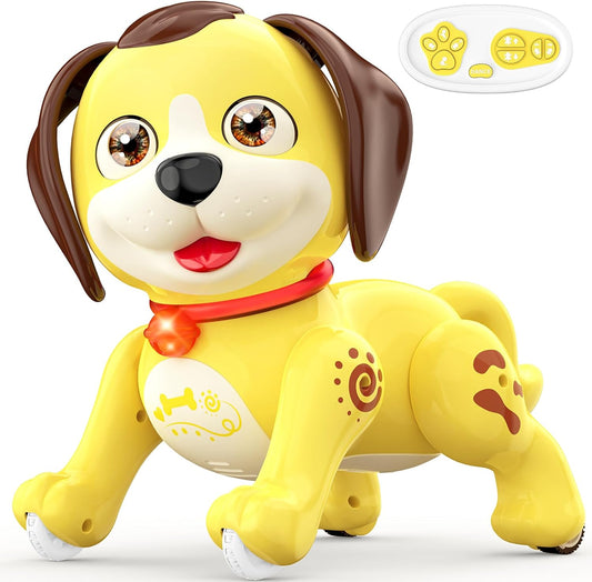 Lipoliftco Interactive Robot Dog Toy - Music, LED, Rechargeable