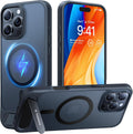 TORRAS iPhone 16 Pro Max Case Translucent Black - Strong Mag & Stand