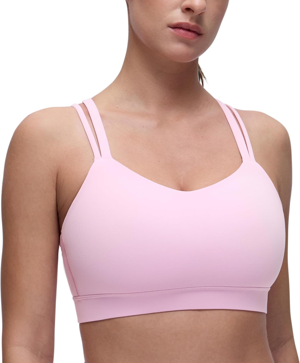 CRZ YOGA Softness Mold Womens Butterluxe U Neck Sports Bra