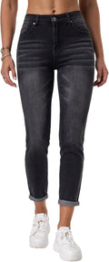 Rhodanthe Ripped Boyfriend Jeans Stretch Skinny Trendy Distressed