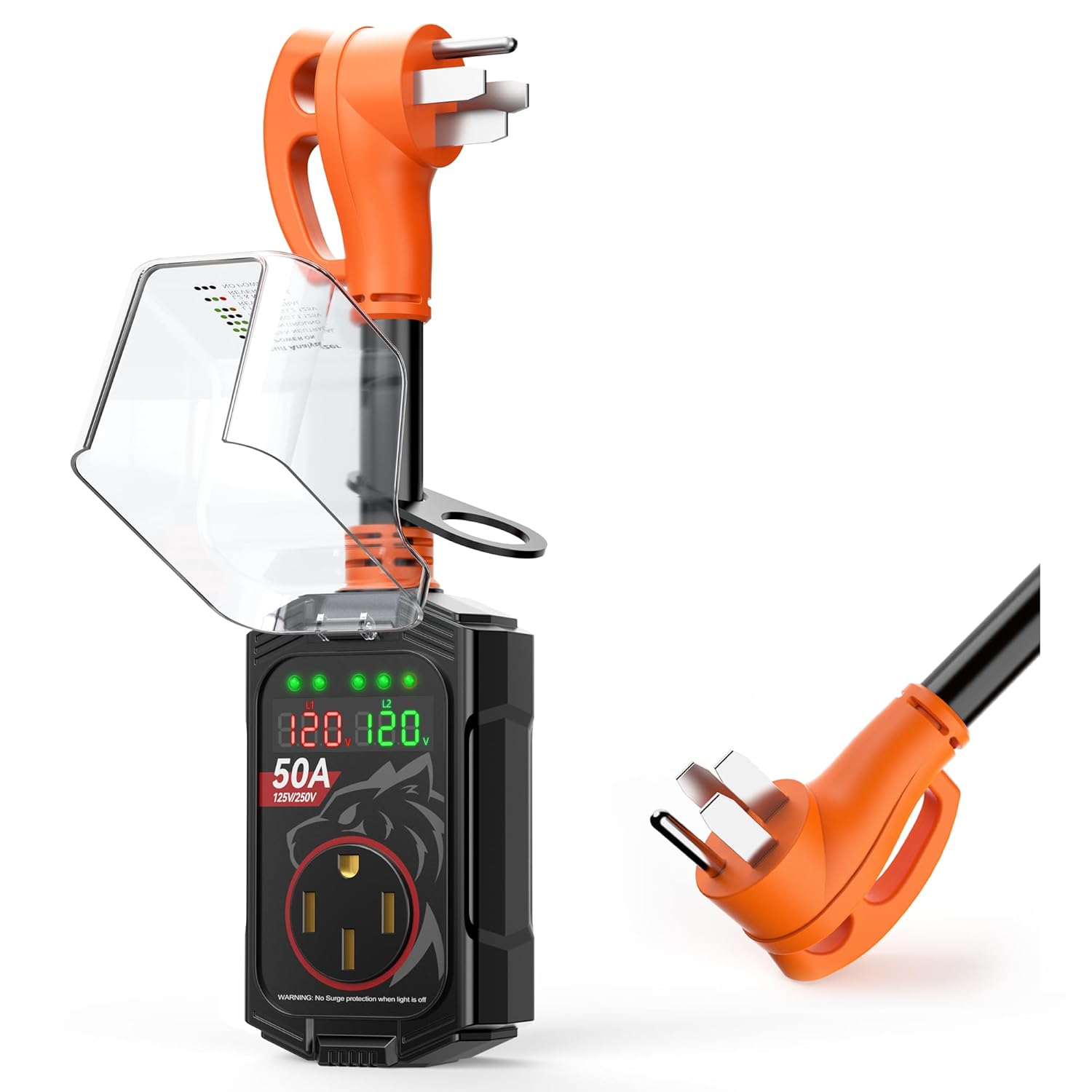 Vehiker 18000 Joules RV Surge Protector for 50 Amp Safety