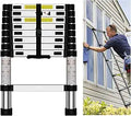 Telescoping Ladder 10.5 FT Aluminum Extension for Home Use