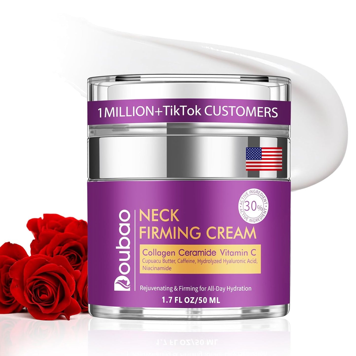 Neck Cream for Tightening and Firming, Anti Aging Moisturizer