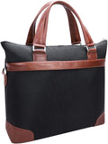 15 in Leather Two-Tone Laptop & Tablet Briefcase - Eastward