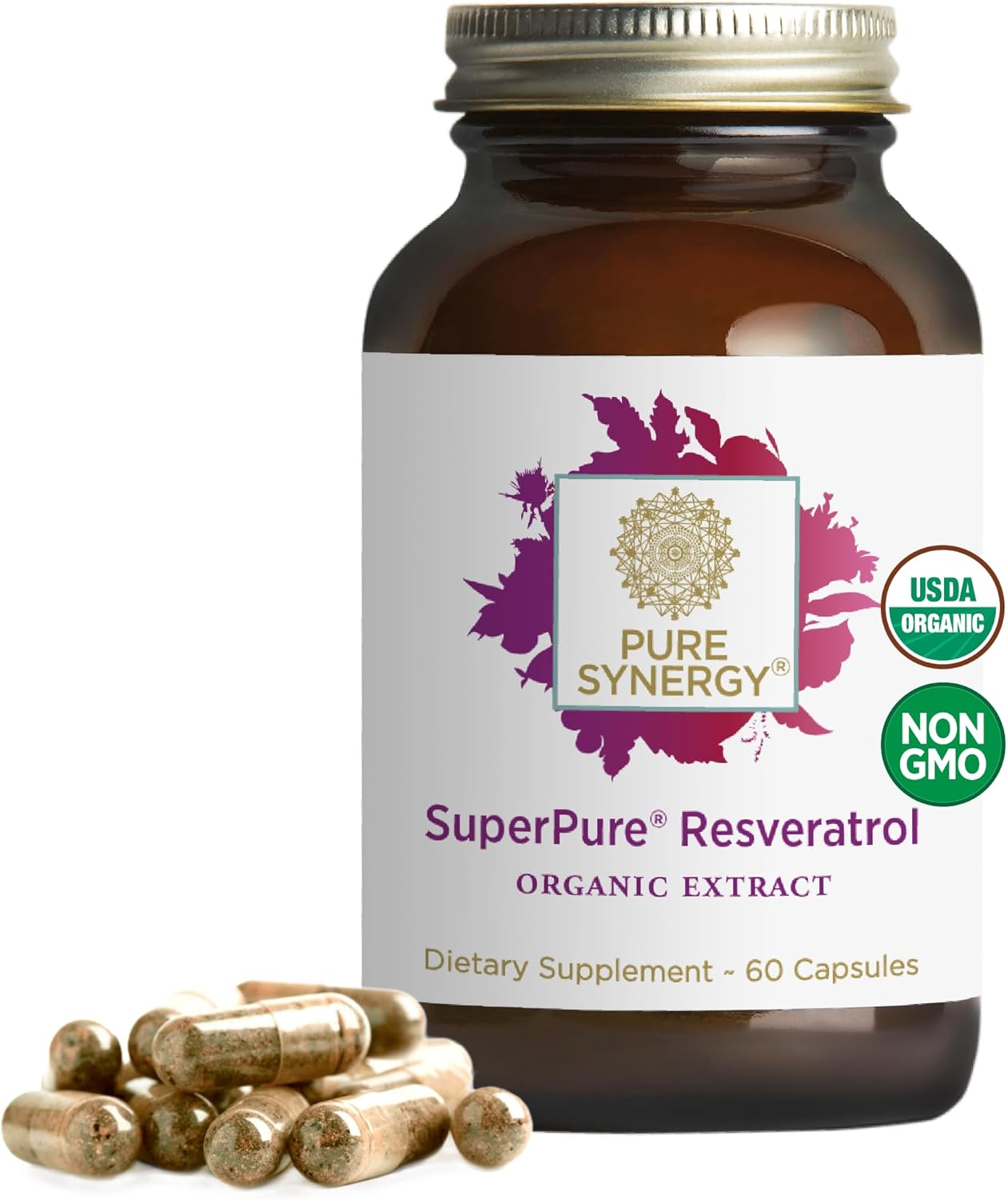 PURE SYNERGY SuperPure Resveratrol Extract for Healthy Aging