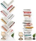 Topfurny Tree Bookshelf, 9-Tier Rustic Brown Bookcase - Space-Saving