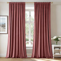Dusty Rose Pink Velvet Curtains 84 in - Thermal Blackout Panels