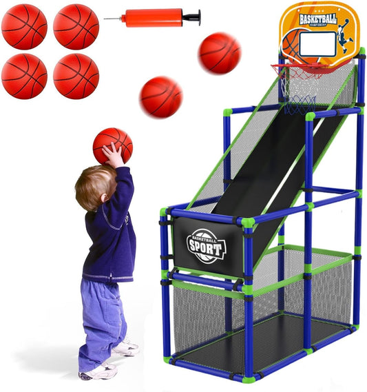 Adjustable Indoor Basketball Hoop for Kids