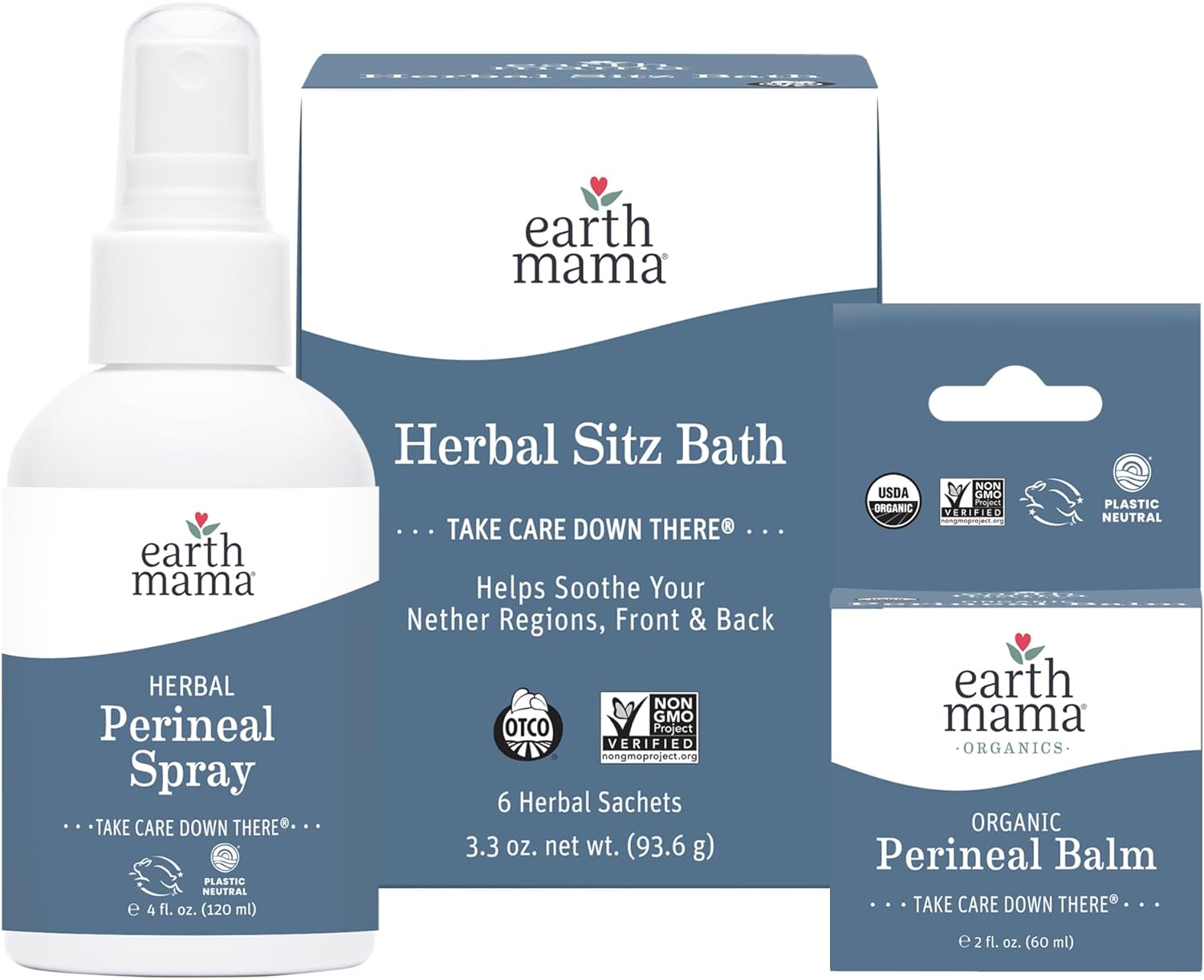 Earth Mama Postpartum Recovery Kit for New Moms and Comfort