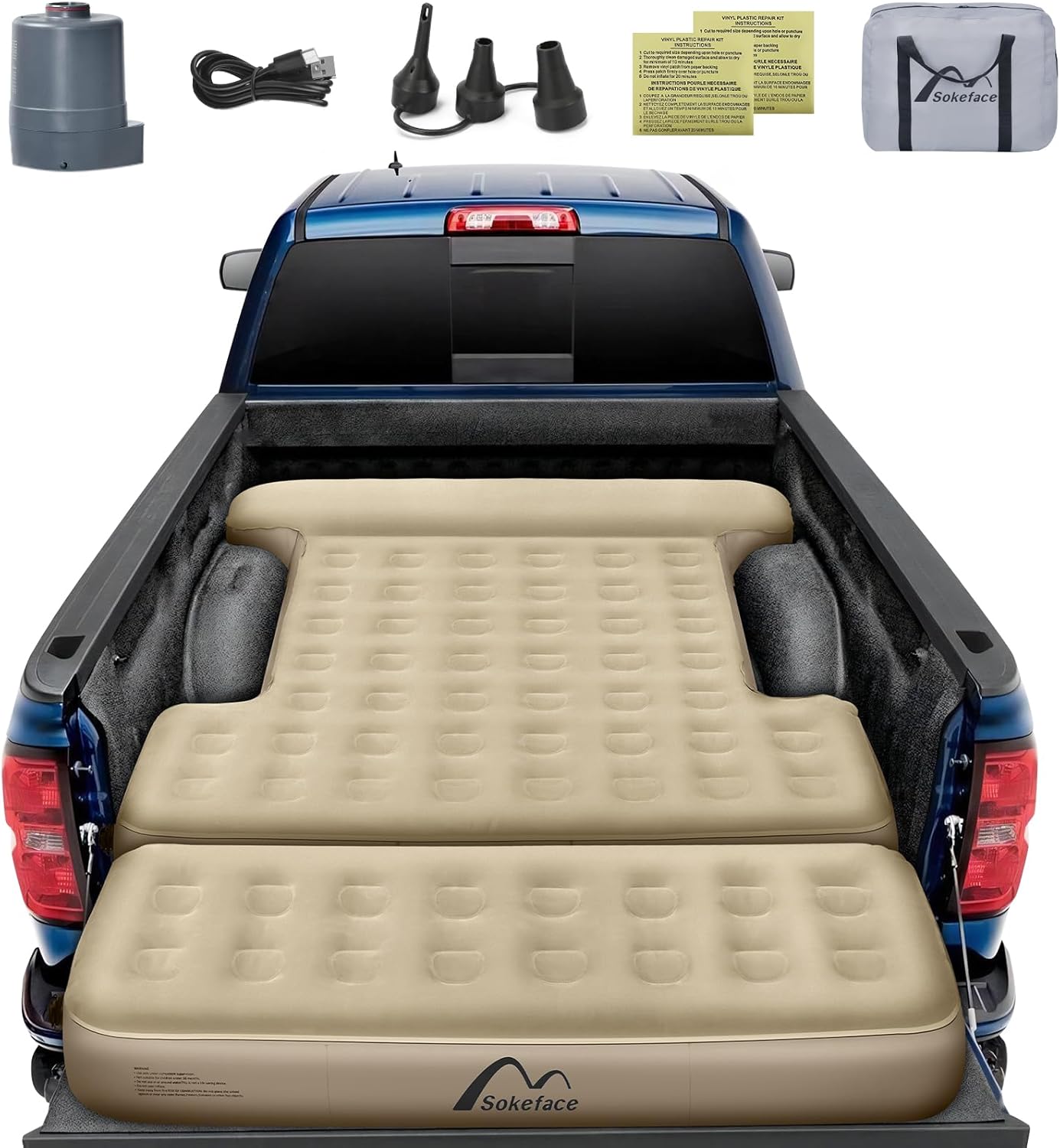 Detachable Tailgate Extendable Truck Bed Air Mattress for Comfort