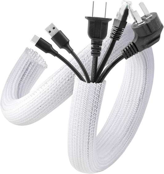 AGPTEK 20ft Cable Cover: Pet-Proof Cord Organizer