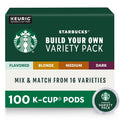 Starbucks K-Cup Pods Custom Build Your Own Variety Pack 100 Pods