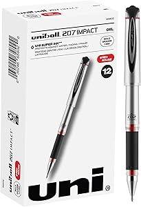 Uni-Ball 207 Impact Stick Rollerball Gel Pen for Bold Writing