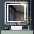 36 x 36 in LED Mirror for Bathroom - Backlit and Front Lit Vanity