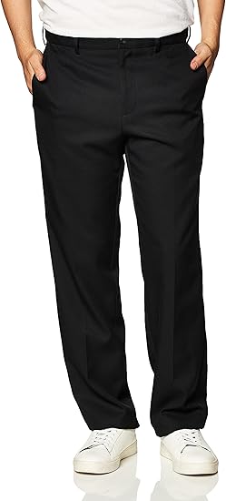 PGA TOUR Men's Flat Front Golf Pant with Expandable Waistband