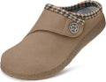 Eagsouni Women's Wide Width Suede Fuzzy Slippers - Removable Cushion