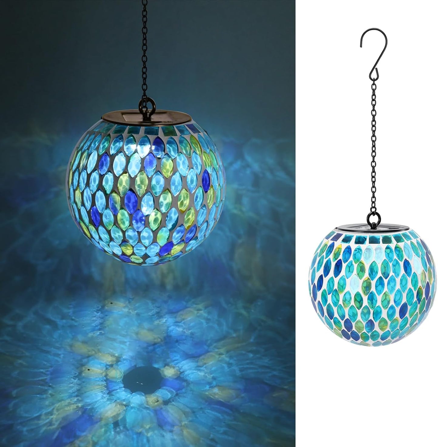 Hanging Solar Lanterns for Outdoor Garden Decor by VCUTEKA