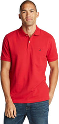 Nautica Men's Classic Short Sleeve Solid Cotton Deck Polo - Classic
