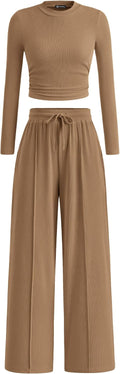 PRETTYGARDEN Women's 2 Piece Set Fall Tracksuit - Comfortable Chic 4-6