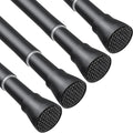 Tension Curtain Rod Black Adjustable 28 to 48 Inch Non Slip