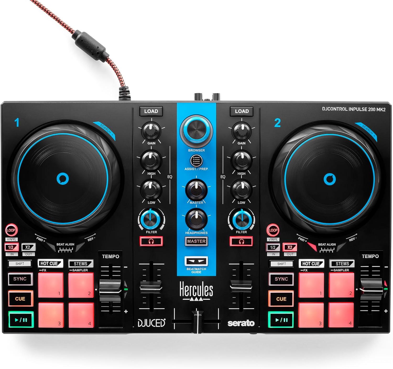 Hercules DJControl Inpulse 200 MK2 - Ideal DJ Controller