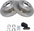 TRQ Rear Brake Pad & Rotor Kit Compatible with 2001-2003 Toyota