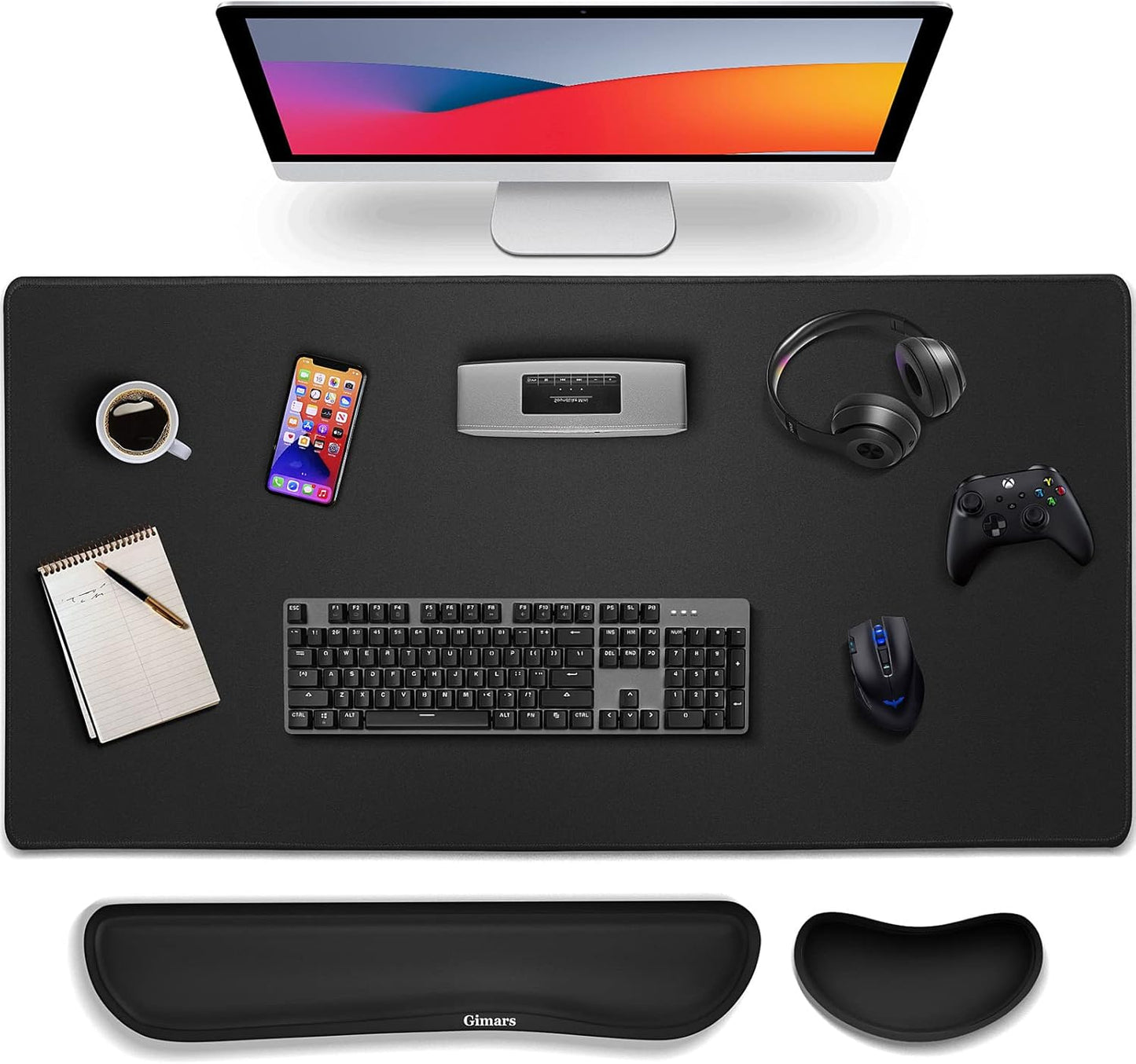 Memory Foam Wrist Rest Set - Typing Pain Relief