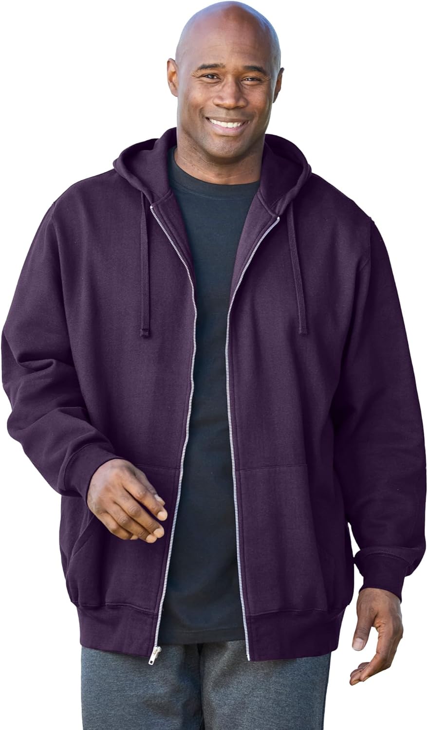 KingSize Men's Big & Tall Fleece Zip-front Hoodie Jacket Review