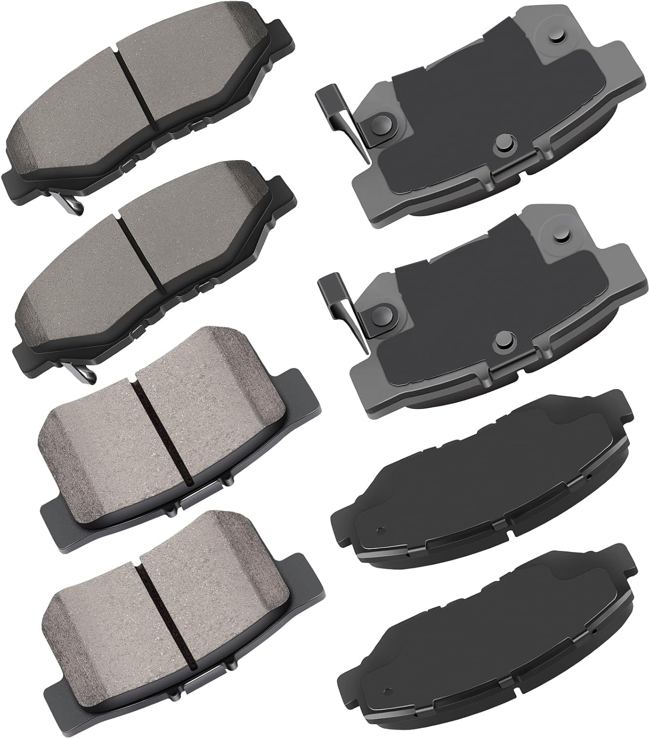 cciyu D958 D537 Ceramic Brake Pads Kits for Acura and Honda