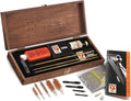 Rifle & Shotgun Cleaning Kit w/Handle and Wood Box - Versatile Care