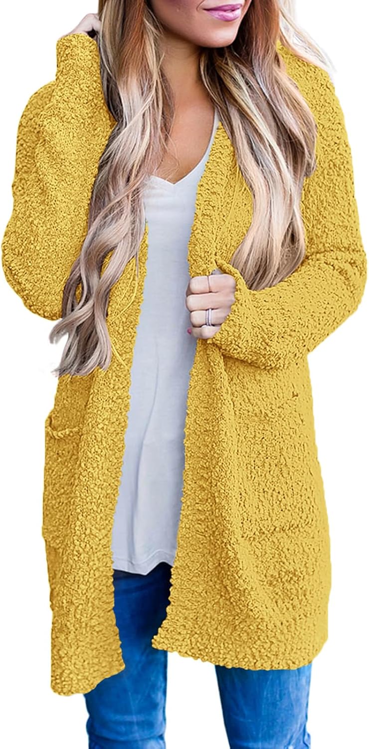 MEROKEETY Women's Long Sleeve Chunky Knit Cardigan for Fall
