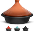 KooK Moroccan Tagine Enameled Cast Iron 3.3 QT - Moist, Even Cooking