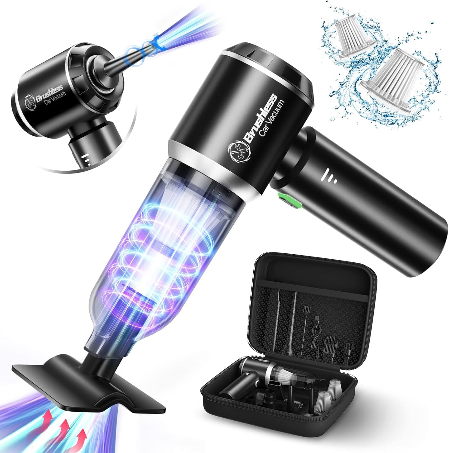 Powerful 18000Pa Cordless Car Vacuum - Abcsolt