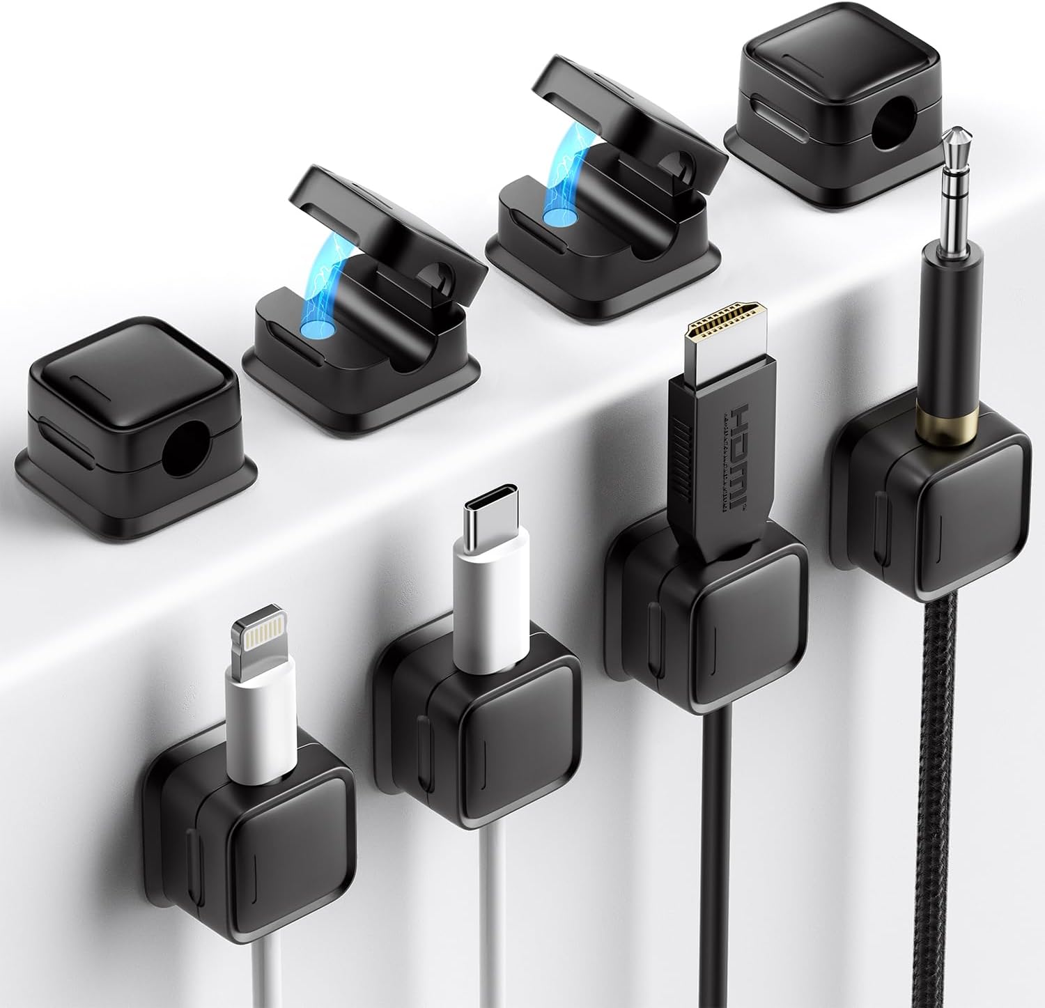 8 Pack Strong Magnetic Cord Organizer by Costop