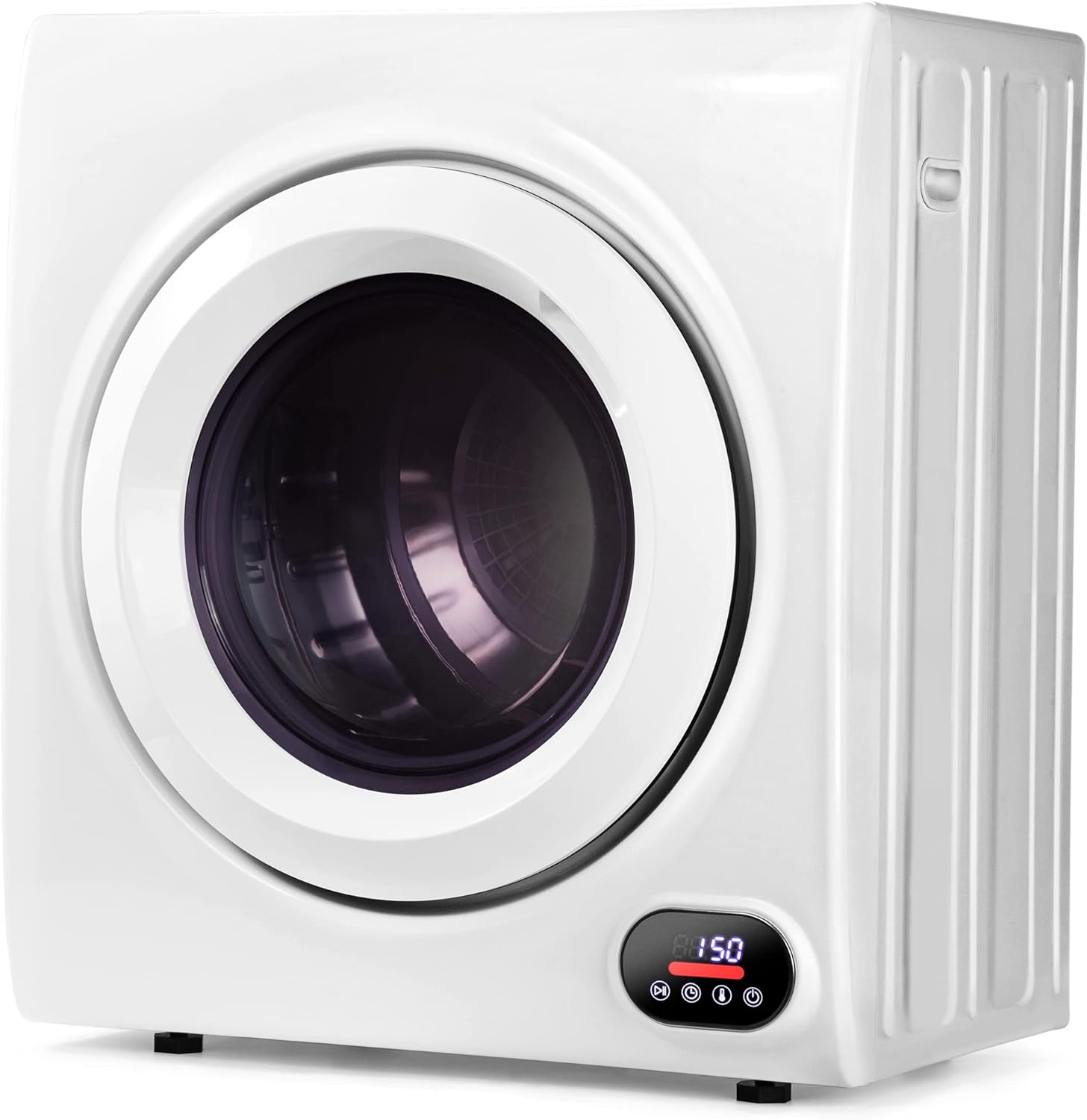 Compact Stainless Steel Dryer, 1500W Power, LCD Control, Portable for Home