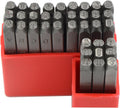 WKSTOOL 36pc Steel Stamp Set 1/8 3mm Uppercase & Numbers - Durable