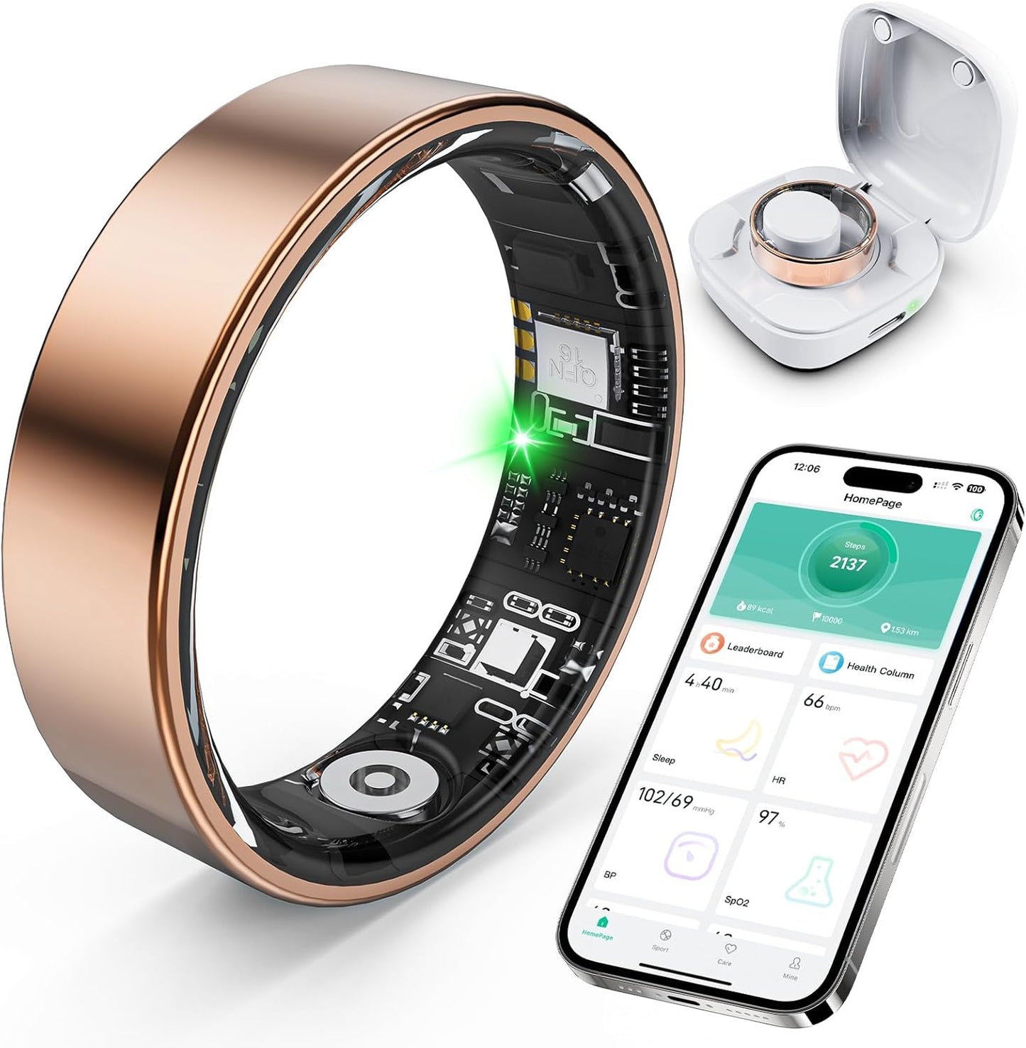 Smart Ring with Sleep Monitoring and Health Tracking Features