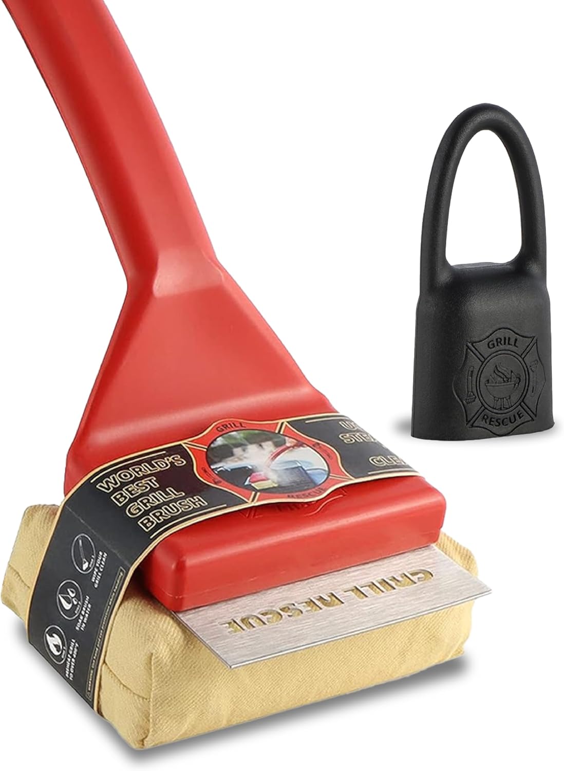Bristle-Free BBQ Grill Brush for Safe and Effective Cleaning