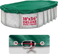 18 x 34 ft Oval Pool Cover for Above Ground Pools - Durable Winter