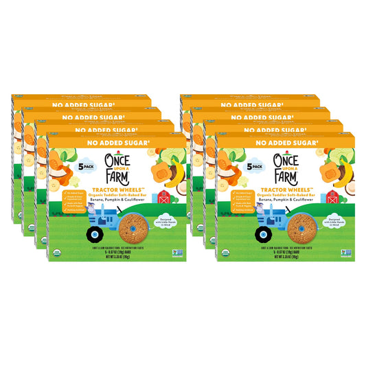 Organic Toddler Soft Baked Bars with Banana and Pumpkin Flavor