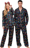 Couples Christmas Matching Pajamas Set for Men Women - Soft Holiday