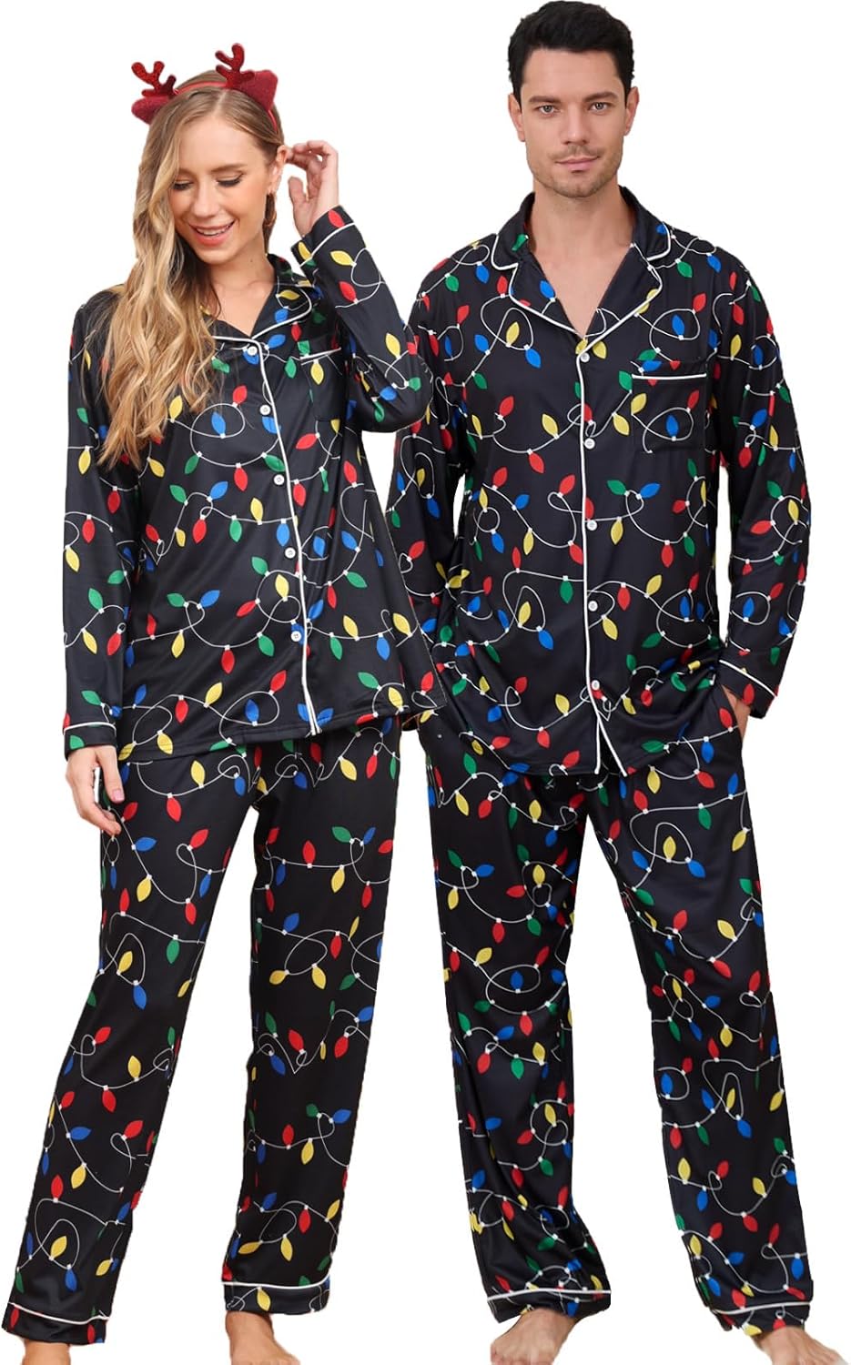 Couples Christmas Matching Pajamas Set for Holiday Comfort