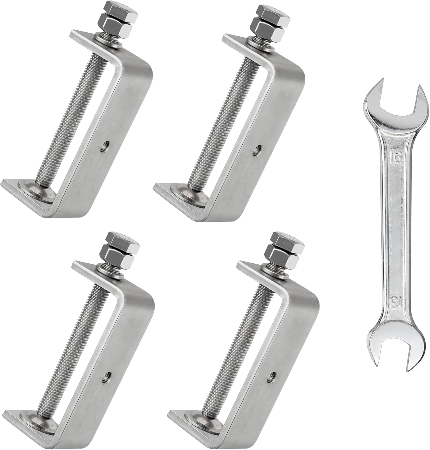 304 Heavy Duty Stainless Steel C Clamps for Woodworking Tasks