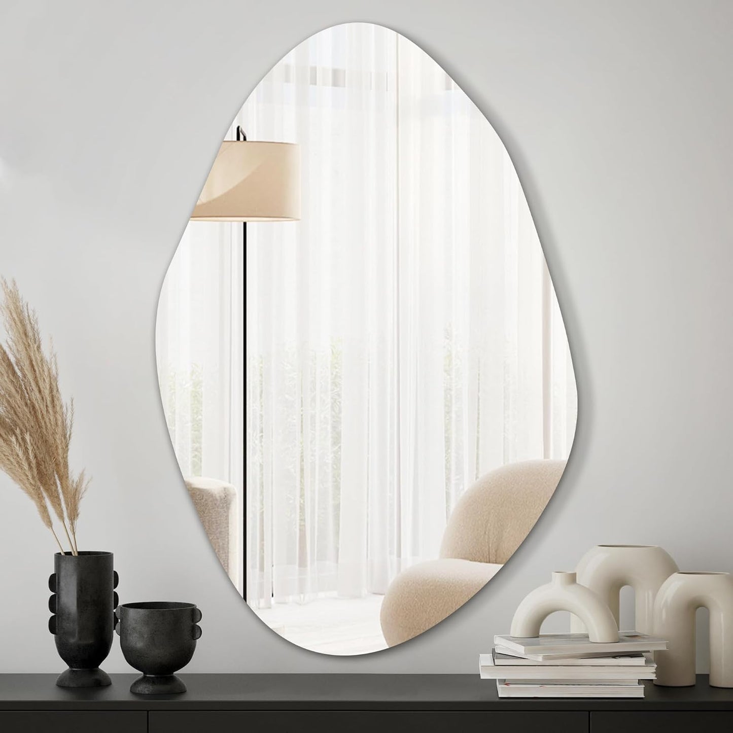 Irregular Asymmetrical Wall Mirror for Modern Home Decor