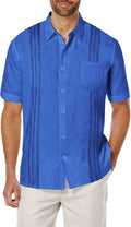 COOFANDY Men's Short Sleeve Linen Shirt for Beach Comfort
