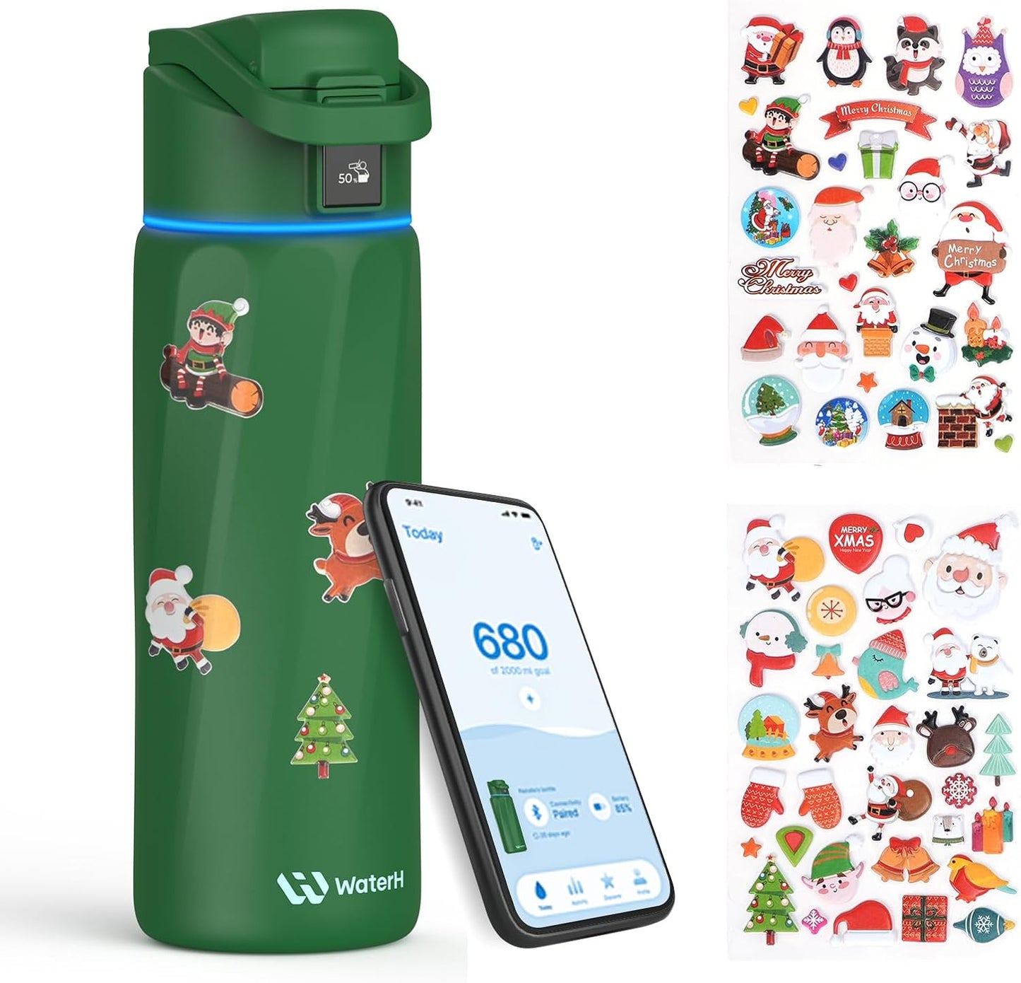 BOOST Smart Water Bottle with Reminder & Tracker for Hydration