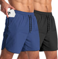 2 Pack Mens 5 in Workout Athletic Shorts for Men - Quick Dry