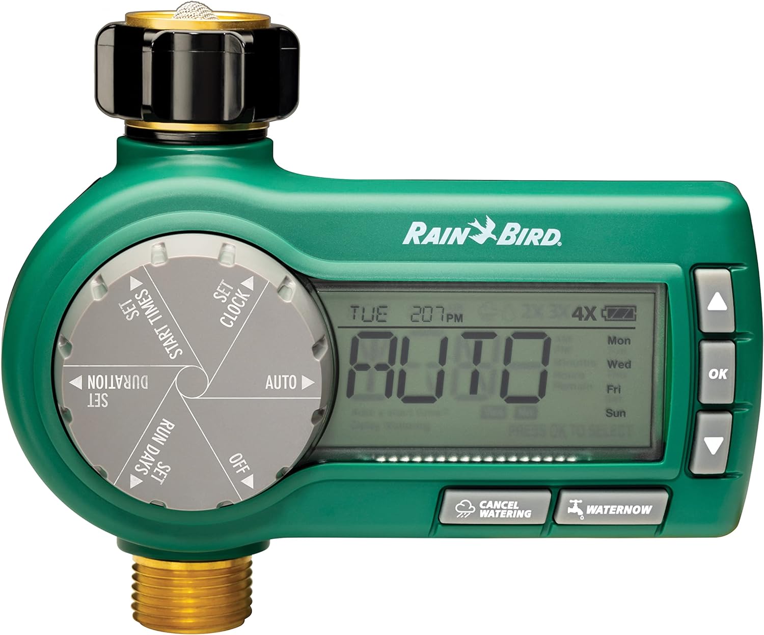 Rain Bird Premium Electronic Digital Hose End Timer for Easy Watering