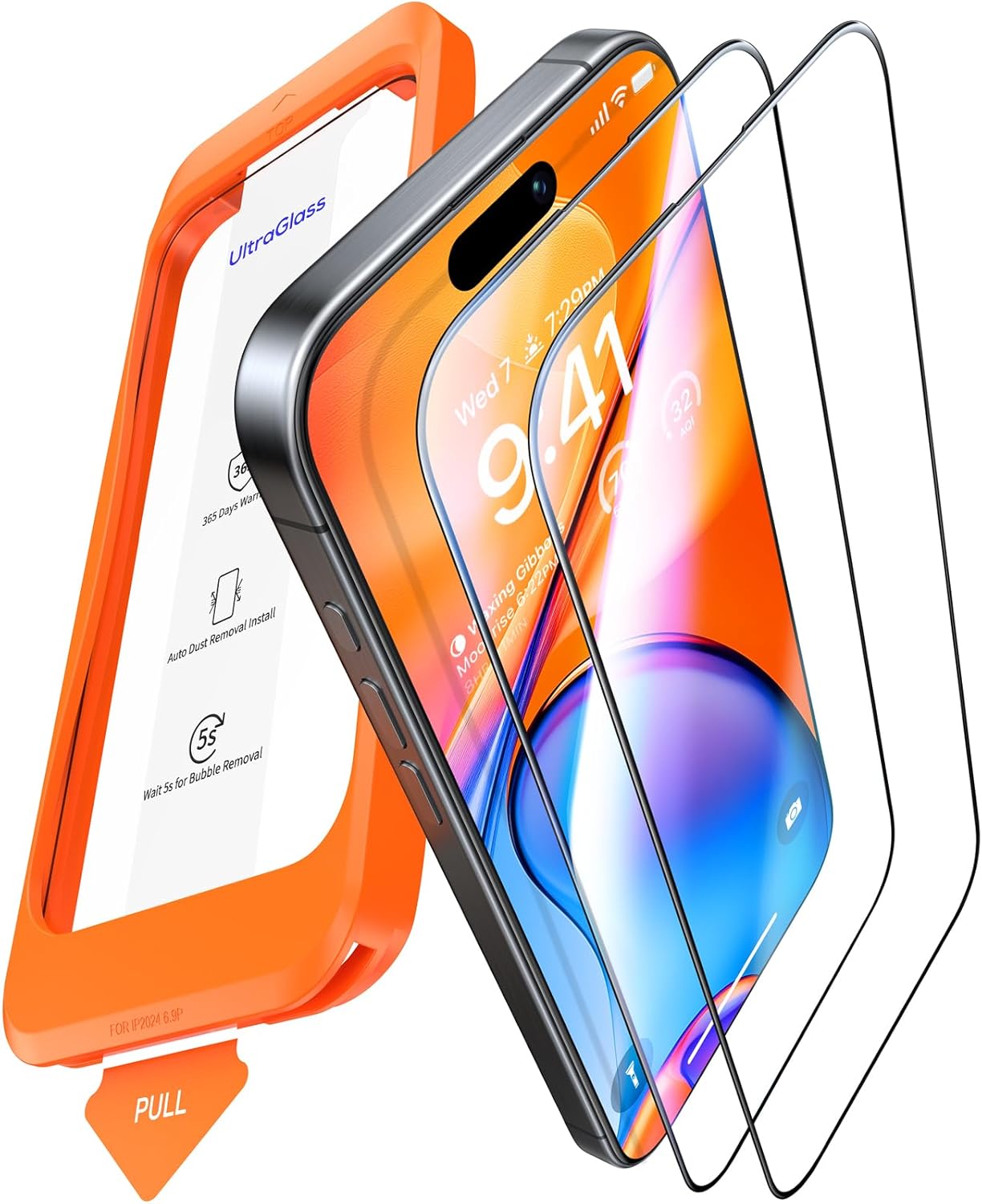 UltraGlass Unbreak 9H+ Glass for iPhone 16 Pro Screen Protector